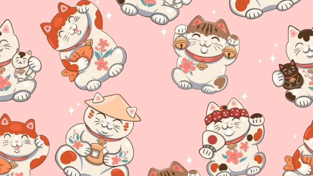 Mèo thần tài hình nền phù hợp nhiều thiết