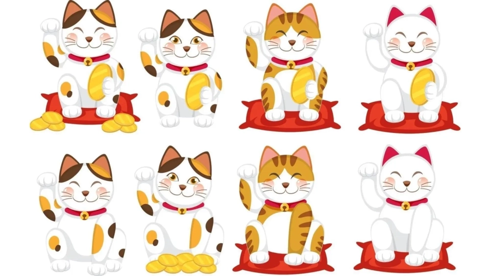 Hình nền mèo thần tài mang lại may mắn