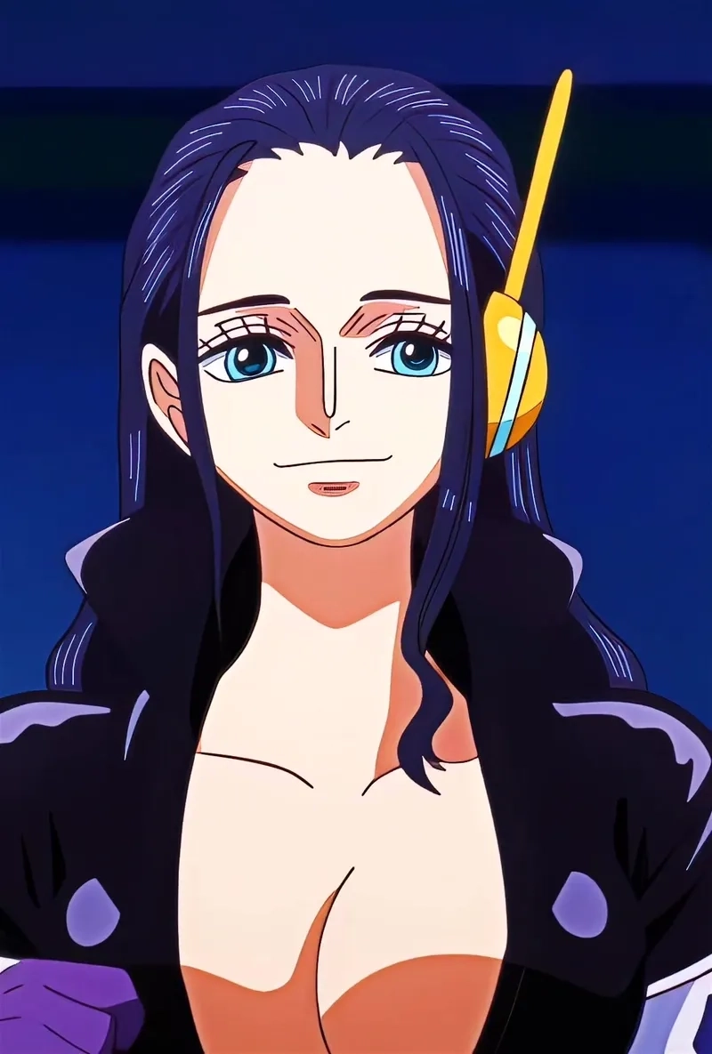 Anime Nico Robin thể hiện cảm xúc sâu