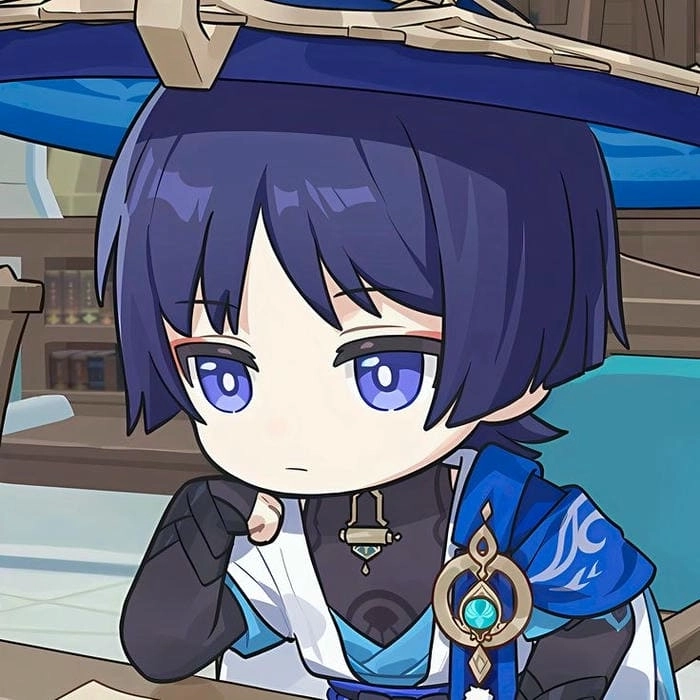 Genshin Impact Wanderer chibi rất dễ thương