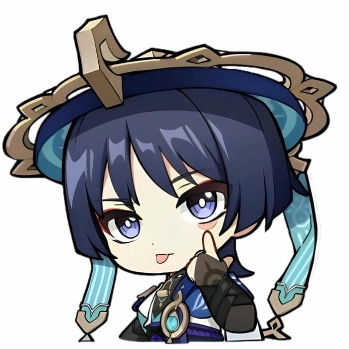 Wanderer chibi transparent tiện làm ảnh ghép