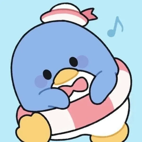 Avatar chim cánh cụt hoạt hình phong cách ngộ nghĩnh.