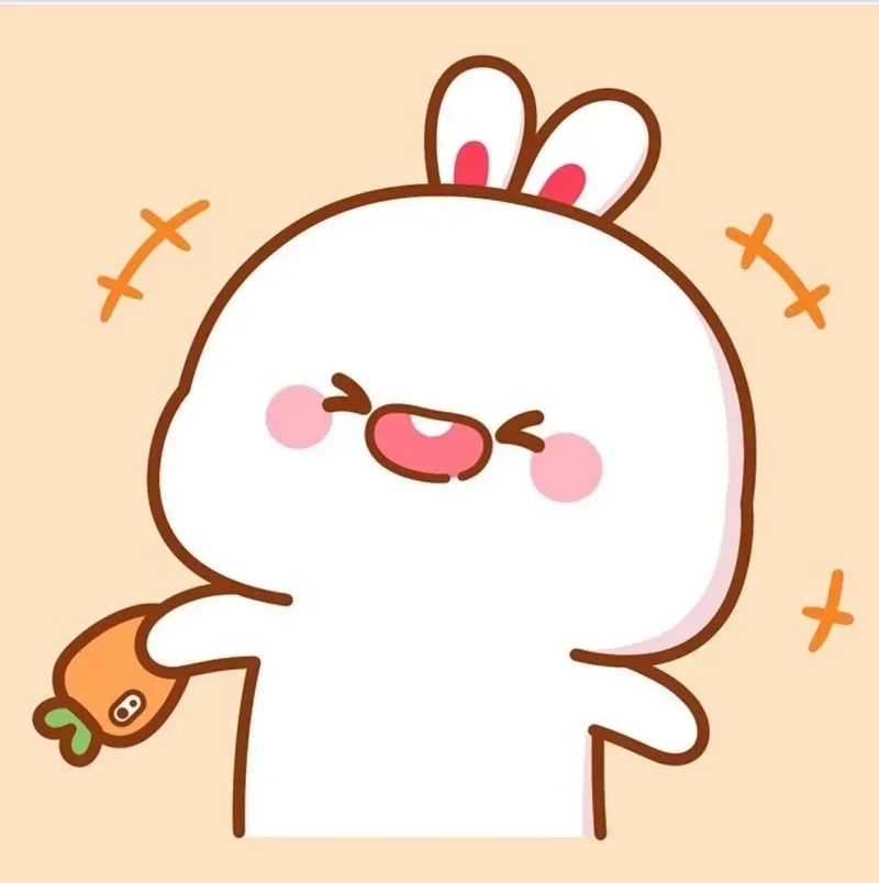Avatar thỏ hoạt hình mang phong cách vui nhộn.