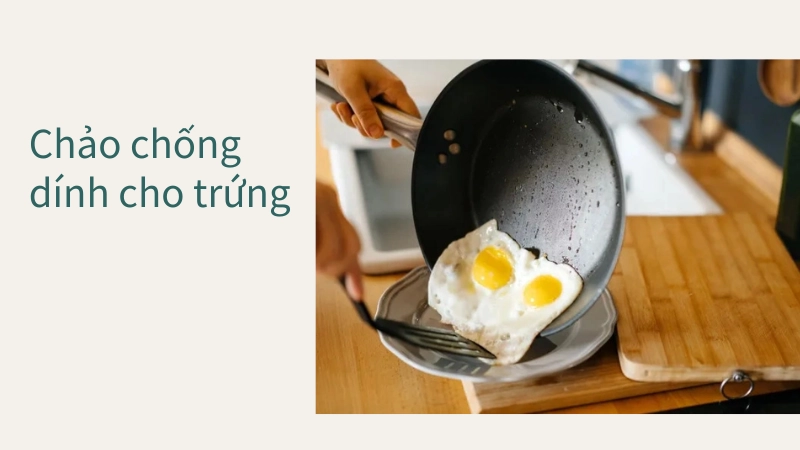 Chảo chống dính kiểm soát nhiệt độ trứng