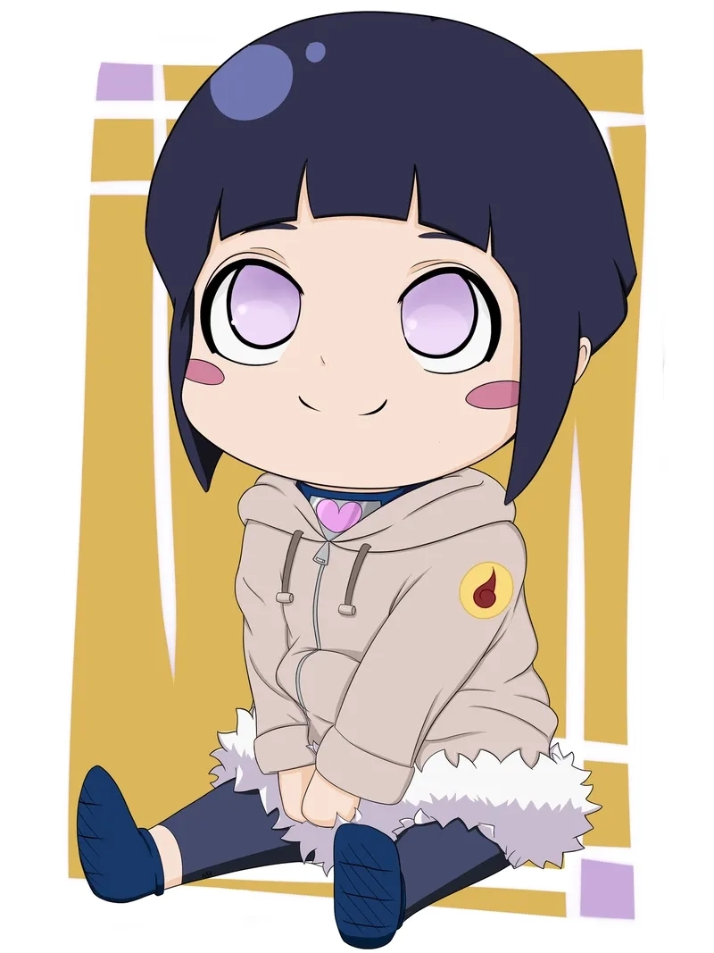 Chibi Hinata cute được nhiều fan yêu thích.