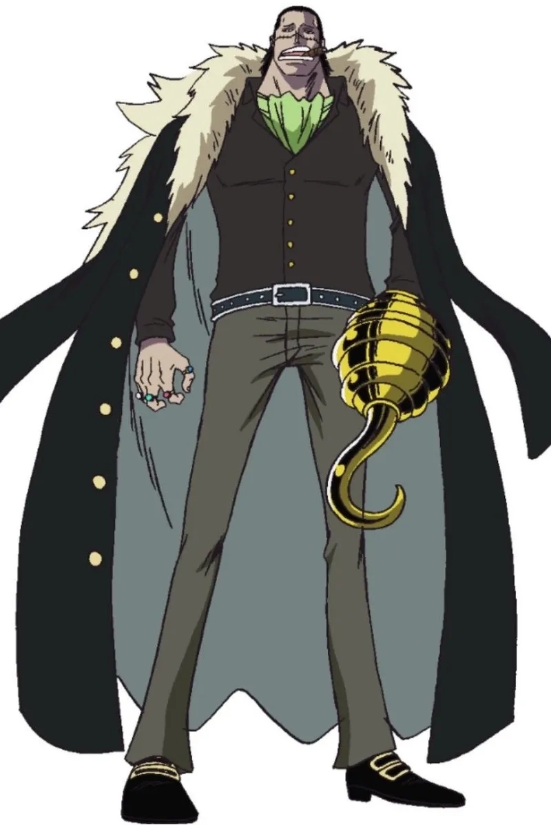 Crocodile office One Piece mang phong cách trùm mafia.