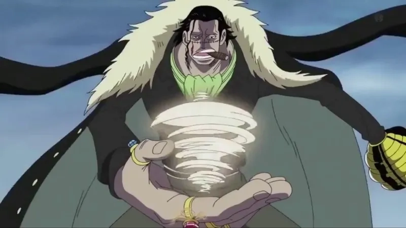 Crocodile One Piece drawing thường nhấn mạnh ánh mắt.