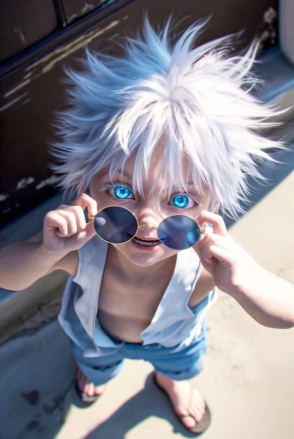 Gojo chibi png tiện dùng cho thiết kế.