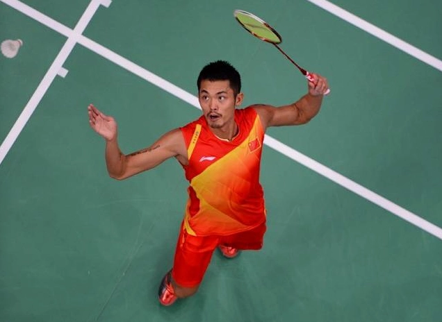 Lin Dan thực hiện pha đánh cầu lông trên sân, Huyền thoại Lin Dan