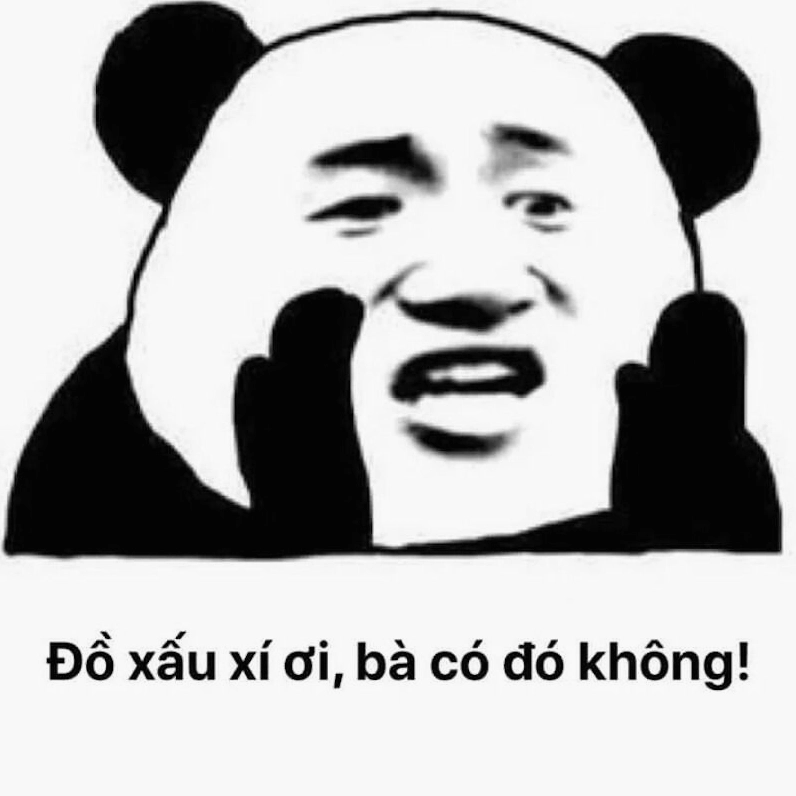 ảnh meme gấu trúc sụt sùi lau nước mắt
