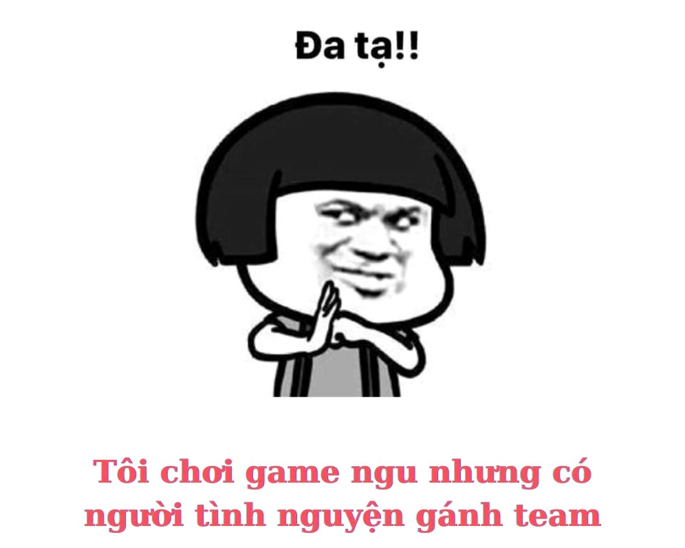 Meme đầu nấm đa tạ với gương mặt vô tri